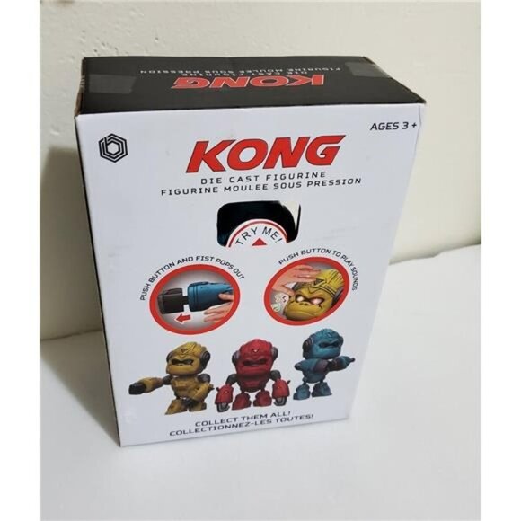 KING KONG DIE CAST INTERACTIVE ACTION FIGURE BLUE INFRARED TECH LED LIGHTS TOY - Picture 5 of 5